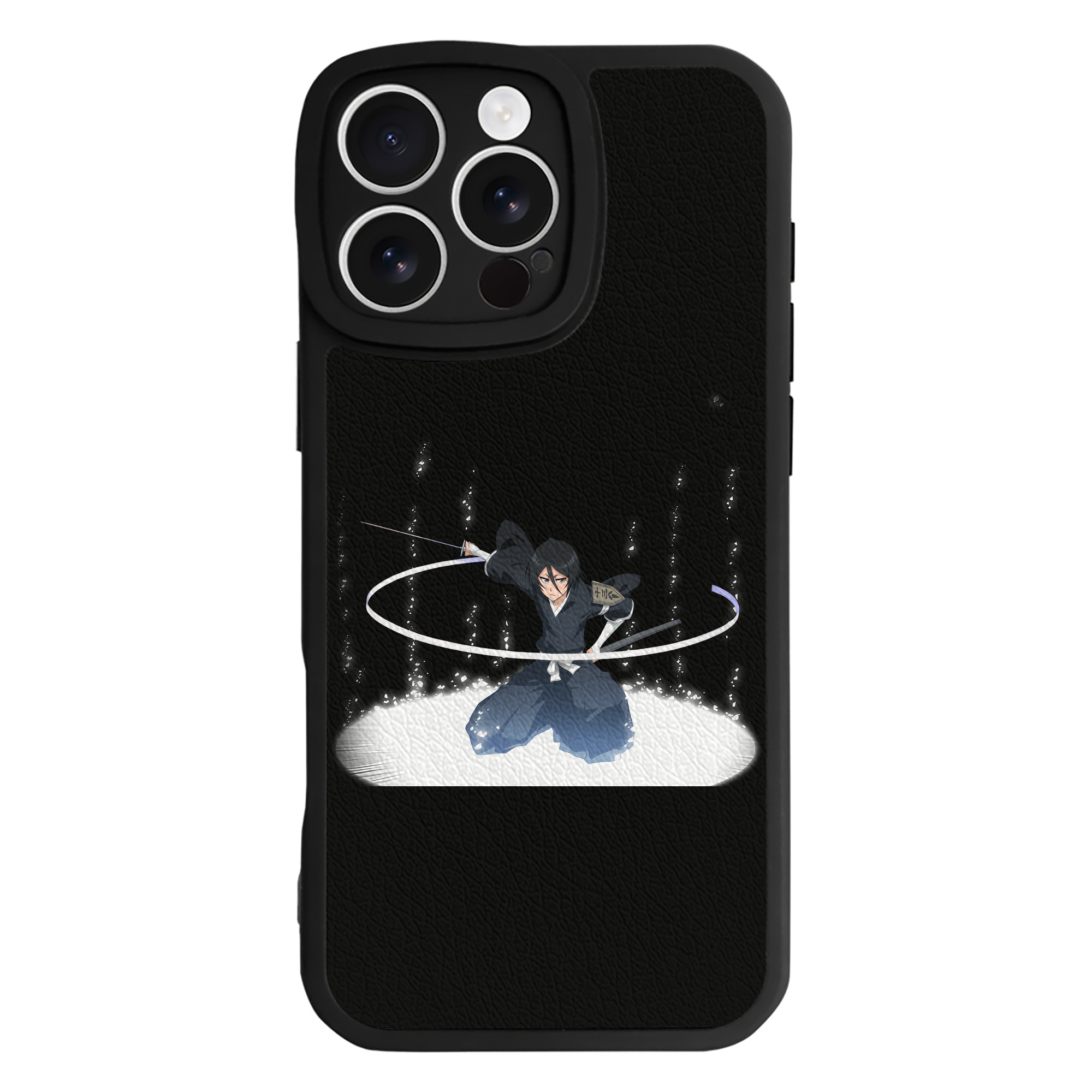 （画像用） ブリーチ 朽木ルキア BLEACH Kuchiki Rukia 【iPhone 16シリーズ対応】シリコンスマホケース（レザー調） 材質：シリコン